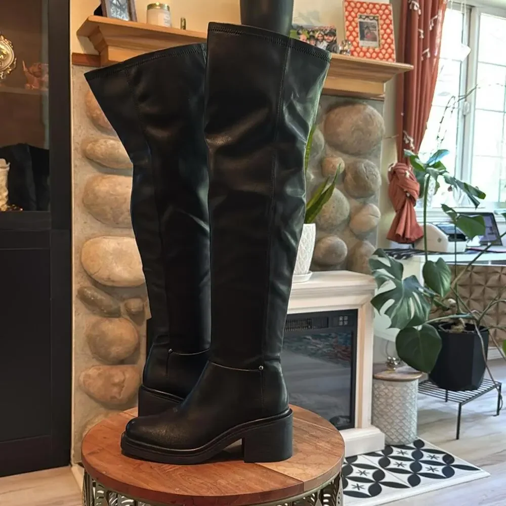 Franco Sarto Kelly Over-The-Knee Boot in Black